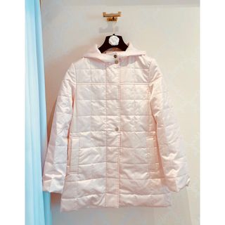 クレージュ(Courreges)のクレージュ　38号　中綿ジャケット　光沢ロゴ　パステルピンク(ダウンジャケット)