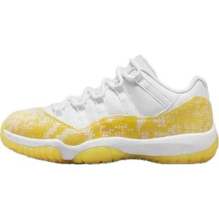 ジョーダン(Jordan Brand（NIKE）)のNIKE air jordan11 ナイキエアージョーダン11 スネーク　黄色(スニーカー)