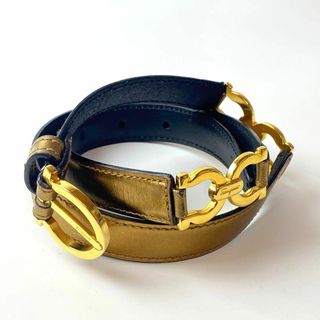 サルヴァトーレフェラガモ(Salvatore Ferragamo)のサルヴァトーレフェラガモ Ferragamo ガンチーニ レザーベルト G金具(ベルト)