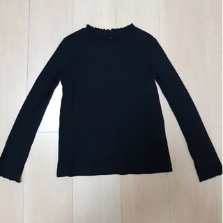 ユニクロ(UNIQLO)のユニクロ　リブTシャツ　長袖　140(Tシャツ/カットソー)