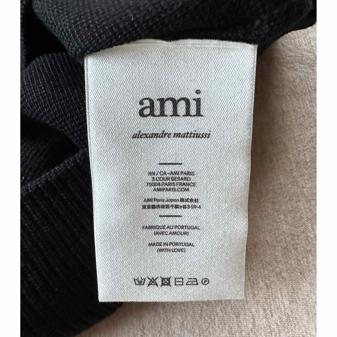 ami - 黒L新品 AMI Paris アミ グラフィック ロゴ ニット ウール
