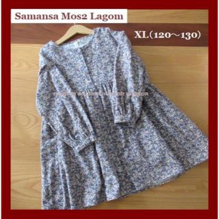 サマンサモスモス(SM2)のSamansa Mos2 Lagom　小花柄　微起毛　長袖ワンピース(ワンピース)