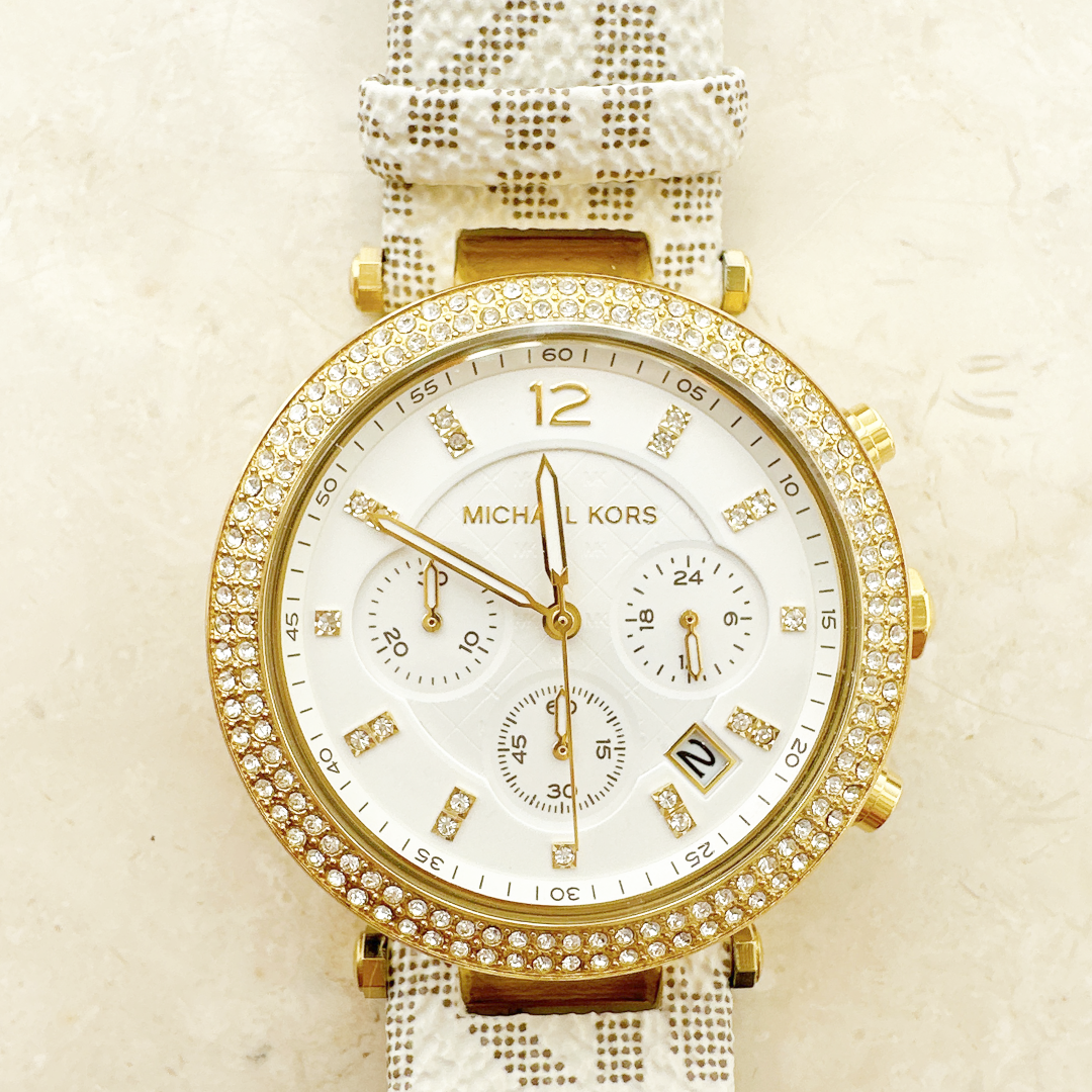 Michael Kors(マイケルコース)のmitsuoさま用★マイケルコース ゴールド 腕時計 レディース レディースのファッション小物(腕時計)の商品写真