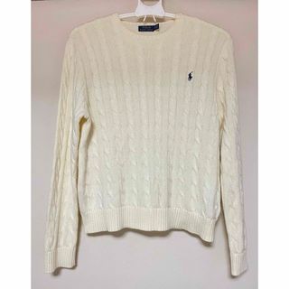 ポロラルフローレン(POLO RALPH LAUREN)のPOLO　ラルフローレン　ニット　アイボリー　ホワイト　ポロラルフローレン(ニット/セーター)