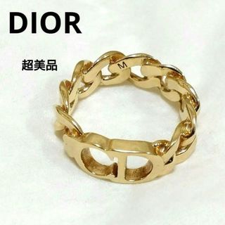 クリスチャンディオール(Christian Dior)の【超美品】クリスチャンディオール　CDロゴ　チェーンリング　ダンスーズエトワール(リング(指輪))