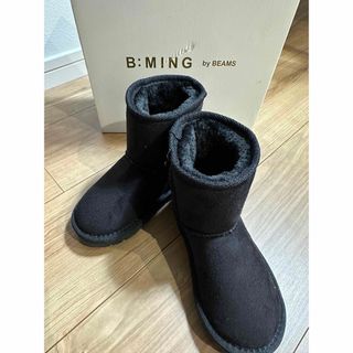 B:MING LIFE STORE by BEAMS - 新品　ビーミンングバイビームス　ムートンブーツ　BEAMS　ブラック　17 16