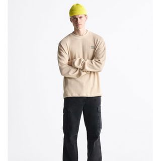 ザラ(ZARA)のZARA  テクスチャー オットマン スウェットシャツ(スウェット)