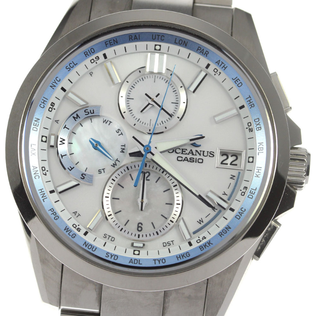 カシオ CASIO OCW-T2610H-7AJF オシアナス クロノグラフ ソーラー電波 メンズ 箱・保証書付き_791837僅かな擦り傷針