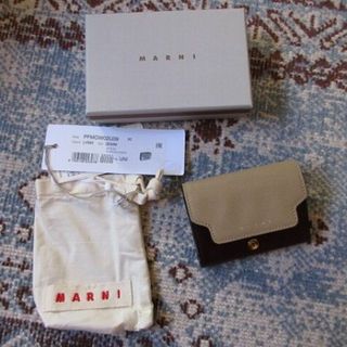 マルニ(Marni)のMARNI  マルニ バイカラーレザー　三つ折り財布(財布)