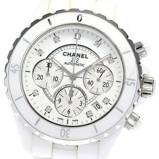 シャネル(CHANEL)のシャネル CHANEL H2009 J12 9Pダイヤ クロノグラフ 自動巻き メンズ 保証書付き_792615(腕時計(アナログ))