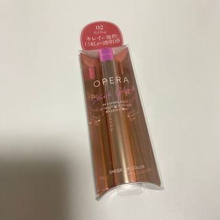 オペラ(OPERA)のOPERA オペラ　シアーリップカラー　02レッドベージュ(口紅)