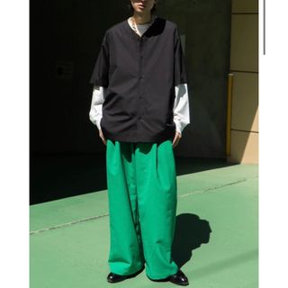 シュタイン(stein)の+81 1TUCK WIDE STRAIGHT PANTS(スラックス)