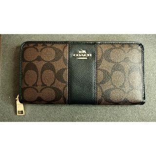 コーチ(COACH)の新品 未使用品 コーチ COACH 財布 長財布 F52859ブラウン×ブラック(財布)