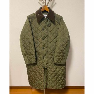 Barbour バブアー マイクロファイバー ポーラキルト ロング キルティングジャケット 防寒  ユーロ カーキ (メンズ L)   N6151