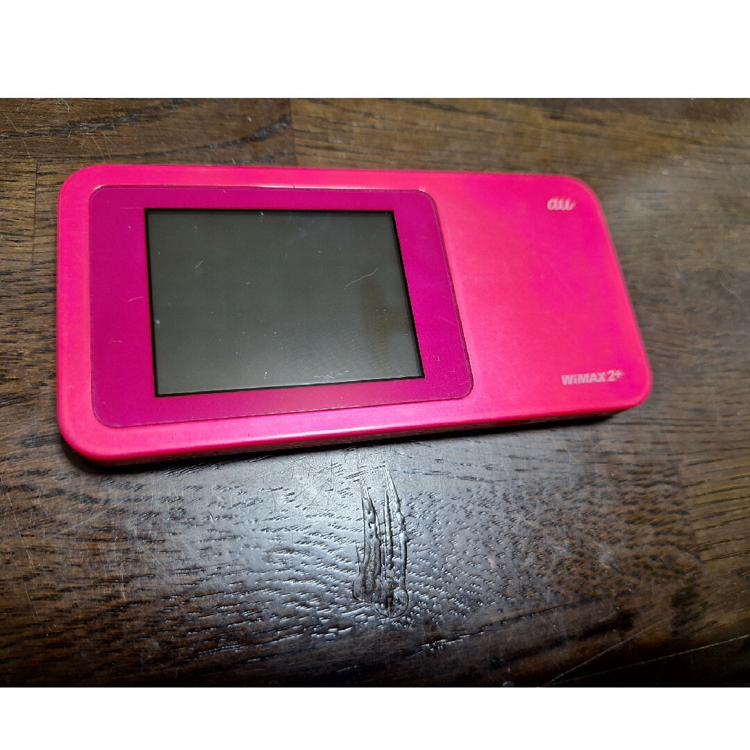 au(エーユー)のWiMAX　Pocket Wi-Fiルーター スマホ/家電/カメラのPC/タブレット(PC周辺機器)の商品写真