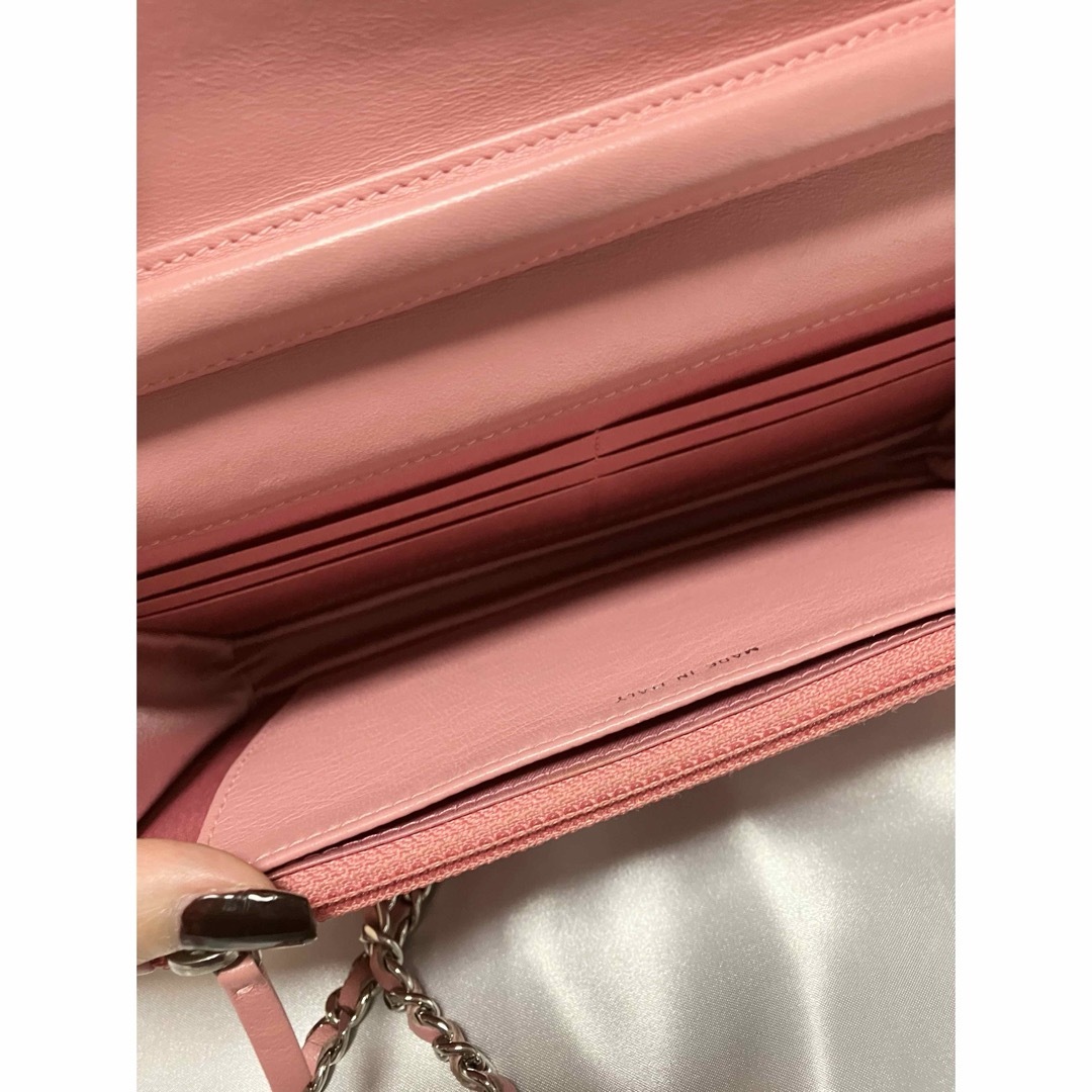 CHANEL - CHANEL シャネル チェーンウォレット カメリア ピンク CHANEL - CHANEL シャネル チェーンウォレット カメリア ピンク
