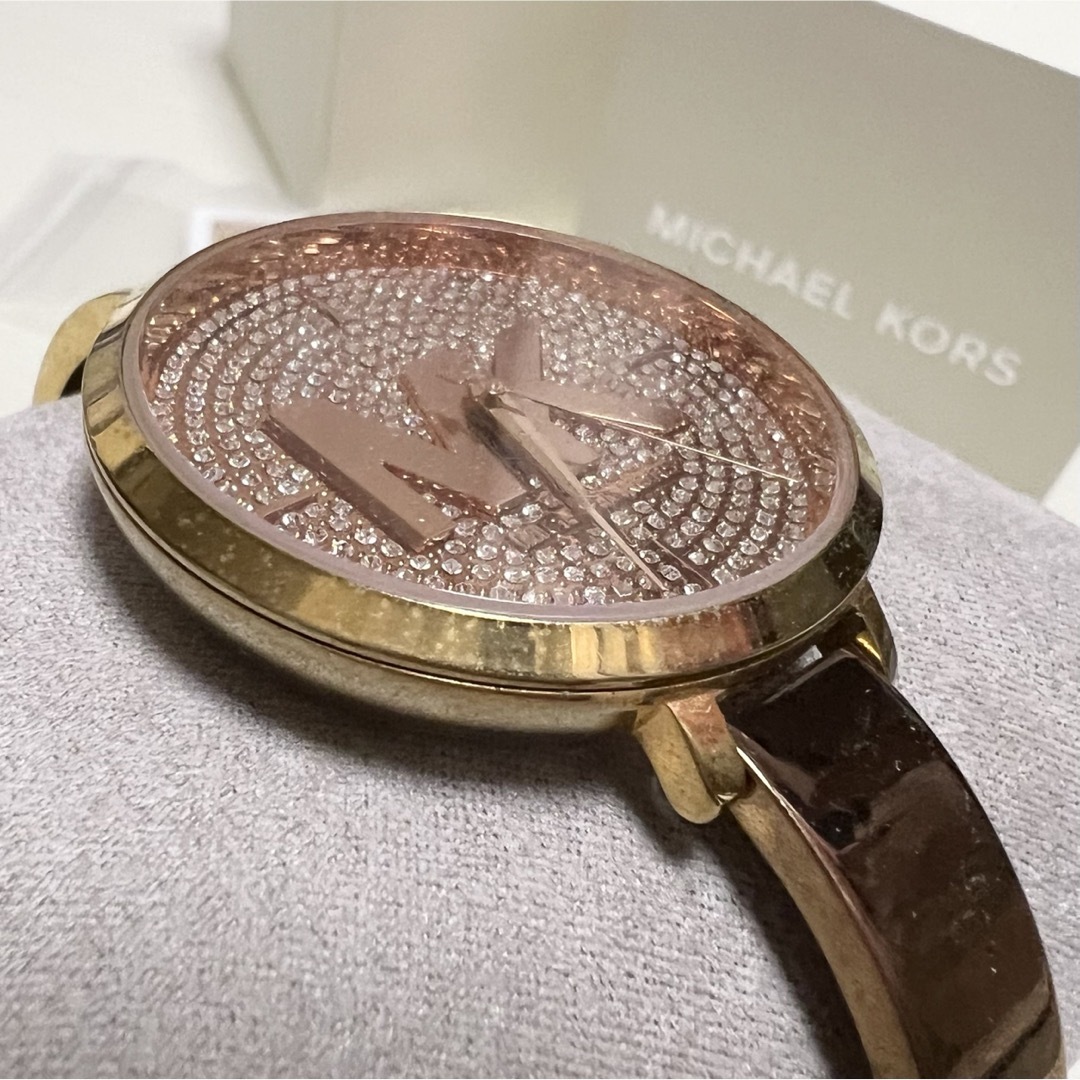 Michael Kors(マイケルコース)のマイケルコース　腕時計 アナログ　ピンクゴールド　ジャンク品 レディースのファッション小物(腕時計)の商品写真