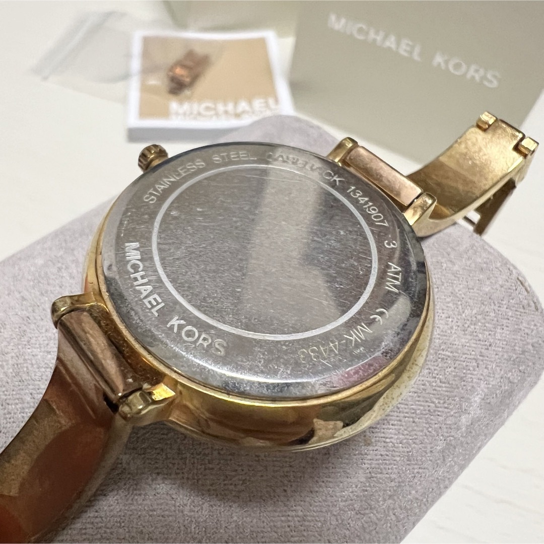 Michael Kors(マイケルコース)のマイケルコース　腕時計 アナログ　ピンクゴールド　ジャンク品 レディースのファッション小物(腕時計)の商品写真