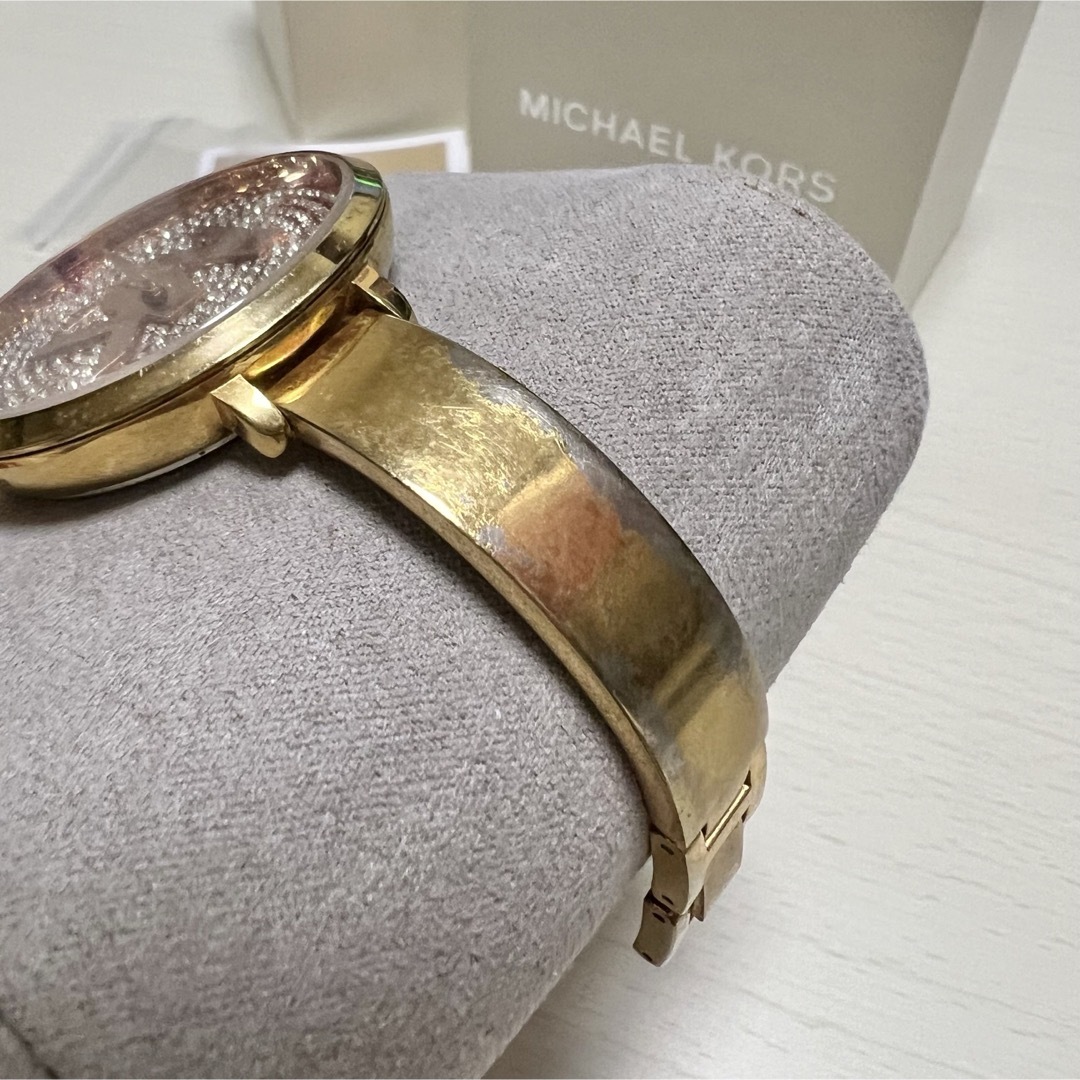 Michael Kors(マイケルコース)のマイケルコース　腕時計 アナログ　ピンクゴールド　ジャンク品 レディースのファッション小物(腕時計)の商品写真