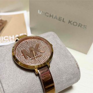 マイケルコース(Michael Kors)のマイケルコース　腕時計 アナログ　ピンクゴールド　ジャンク品(腕時計)