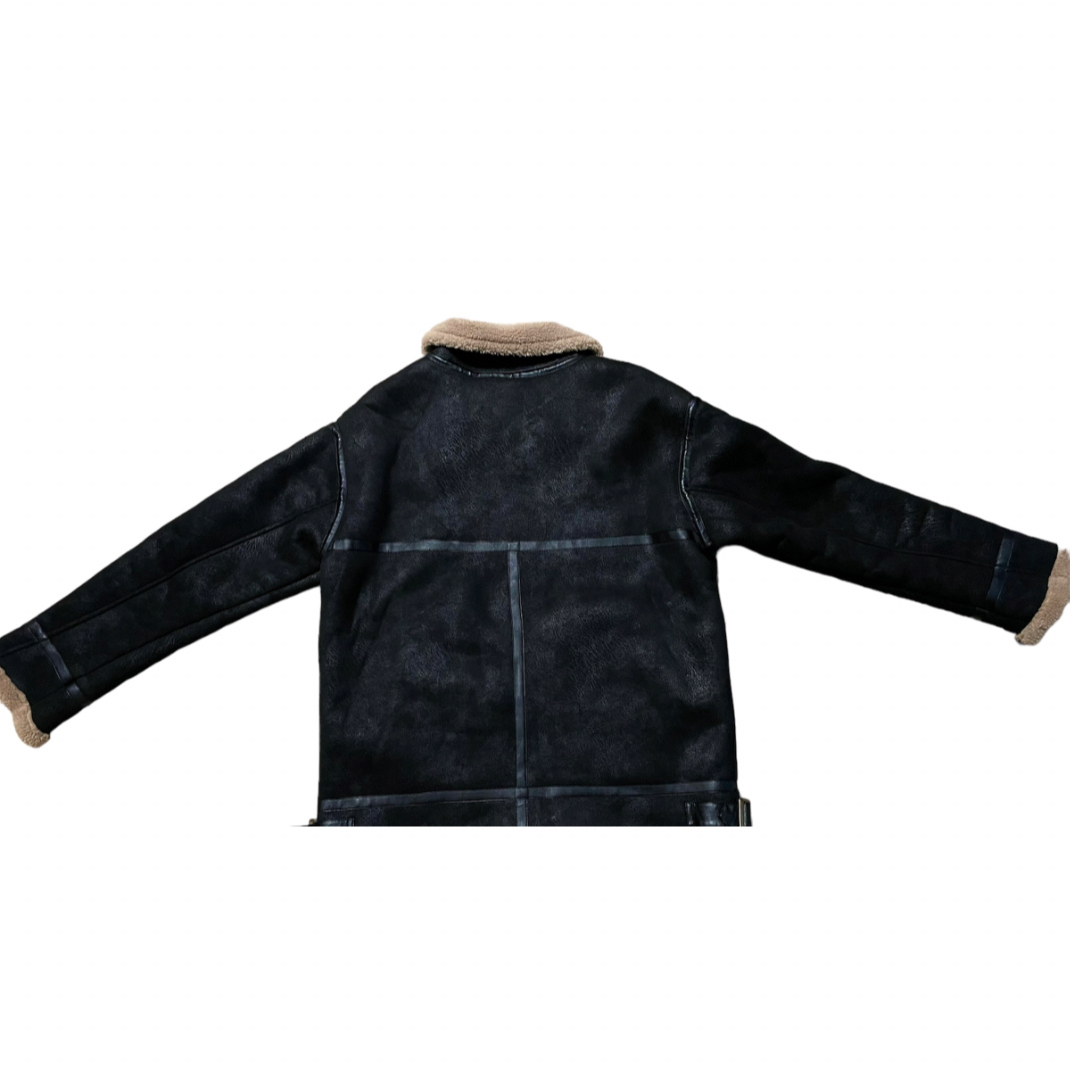 良品　RAY CASSIN ムートンジャケット　F 黒 レディースのジャケット/アウター(ムートンコート)の商品写真