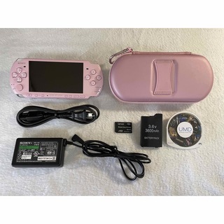 プレイステーションポータブル(PlayStation Portable)の☆美品☆ PSP 3000 本体 ブロッサムピンク(携帯用ゲーム機本体)