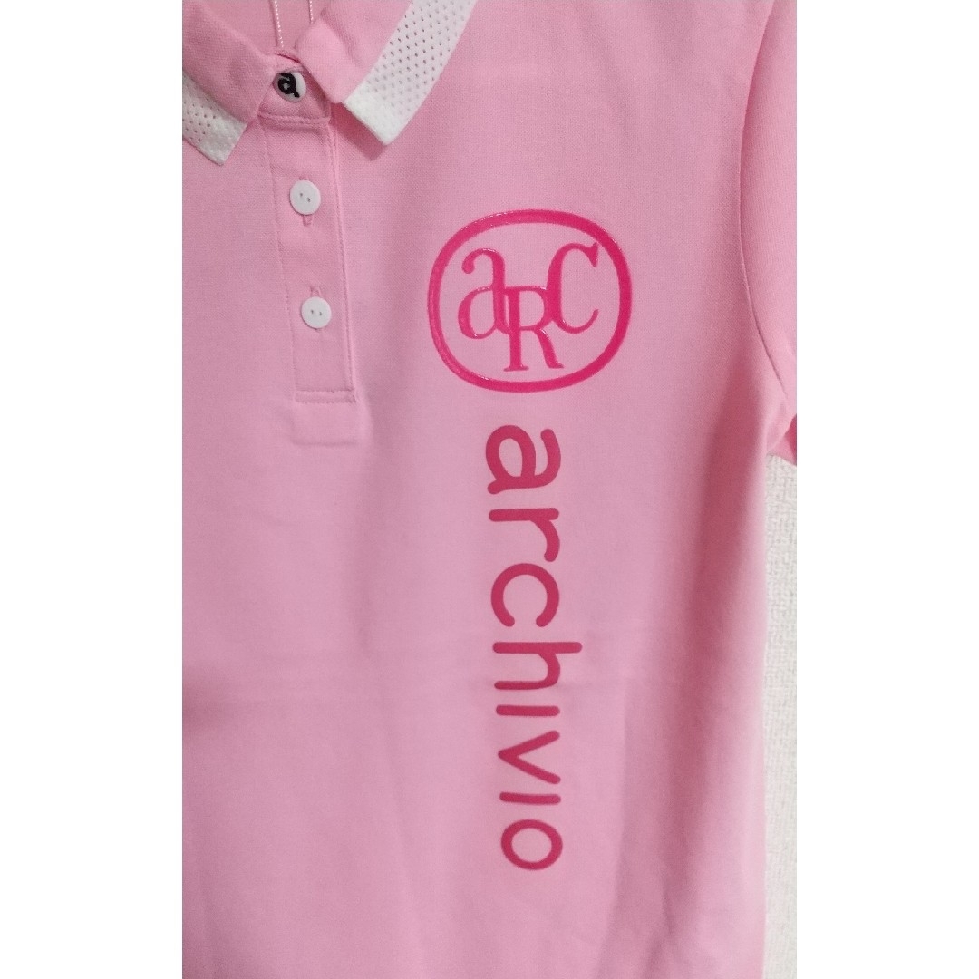 archivio(アルチビオ)の新品未使用品・タグ付#アルチビオ#レディース#半袖ポロシャツ#サイズ40(L) スポーツ/アウトドアのゴルフ(ウエア)の商品写真