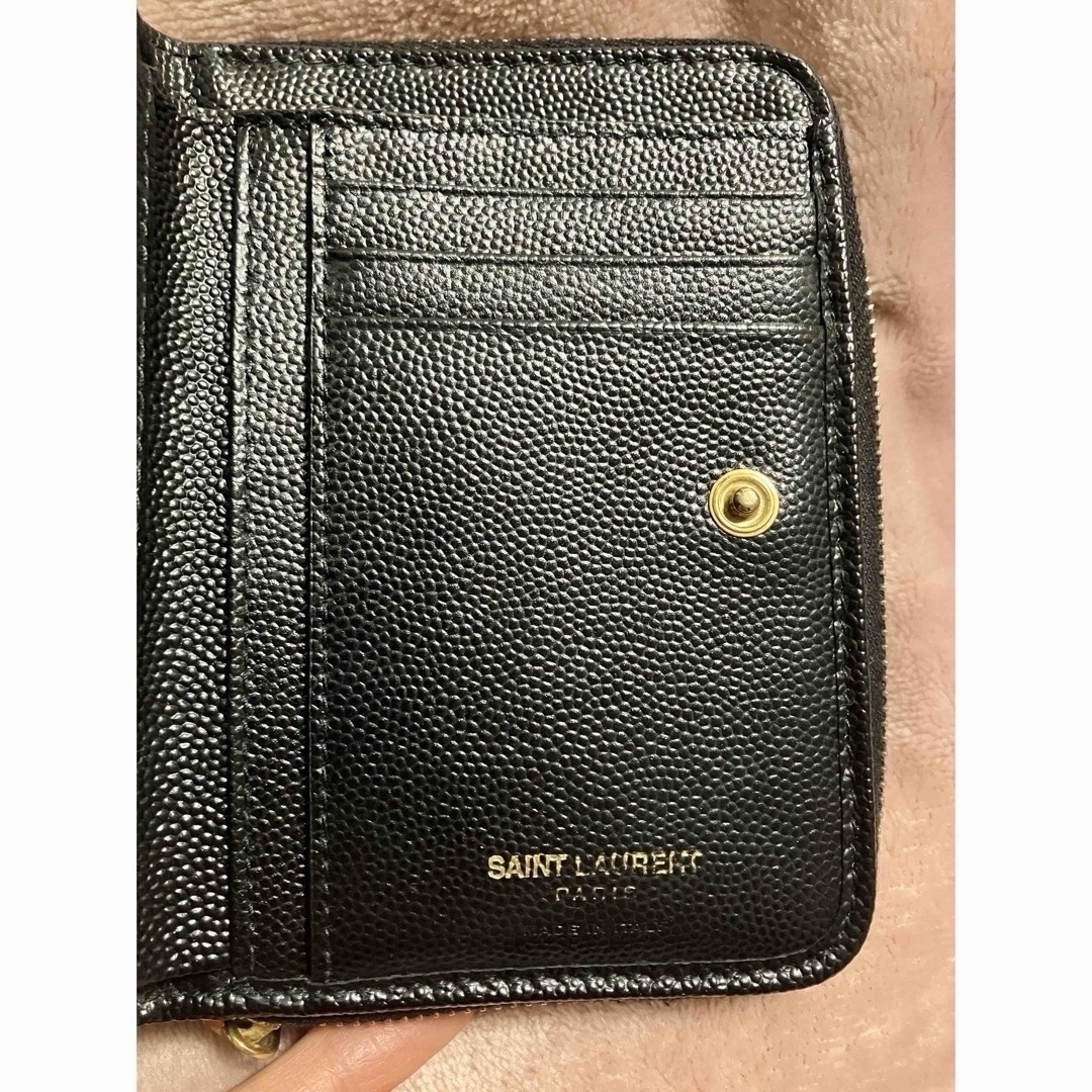 Saint Laurent(サンローラン)のysl 財布　２つ折り　黒　サンローラン レディースのファッション小物(財布)の商品写真