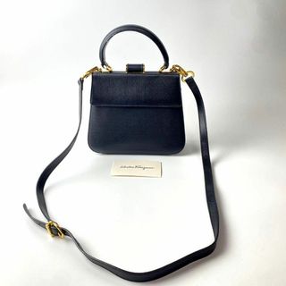 サルヴァトーレフェラガモ(Salvatore Ferragamo)のフェラガモ FERRAGAMO 2way がま口 ショルダーバッグ ハンドバッグ(ショルダーバッグ)