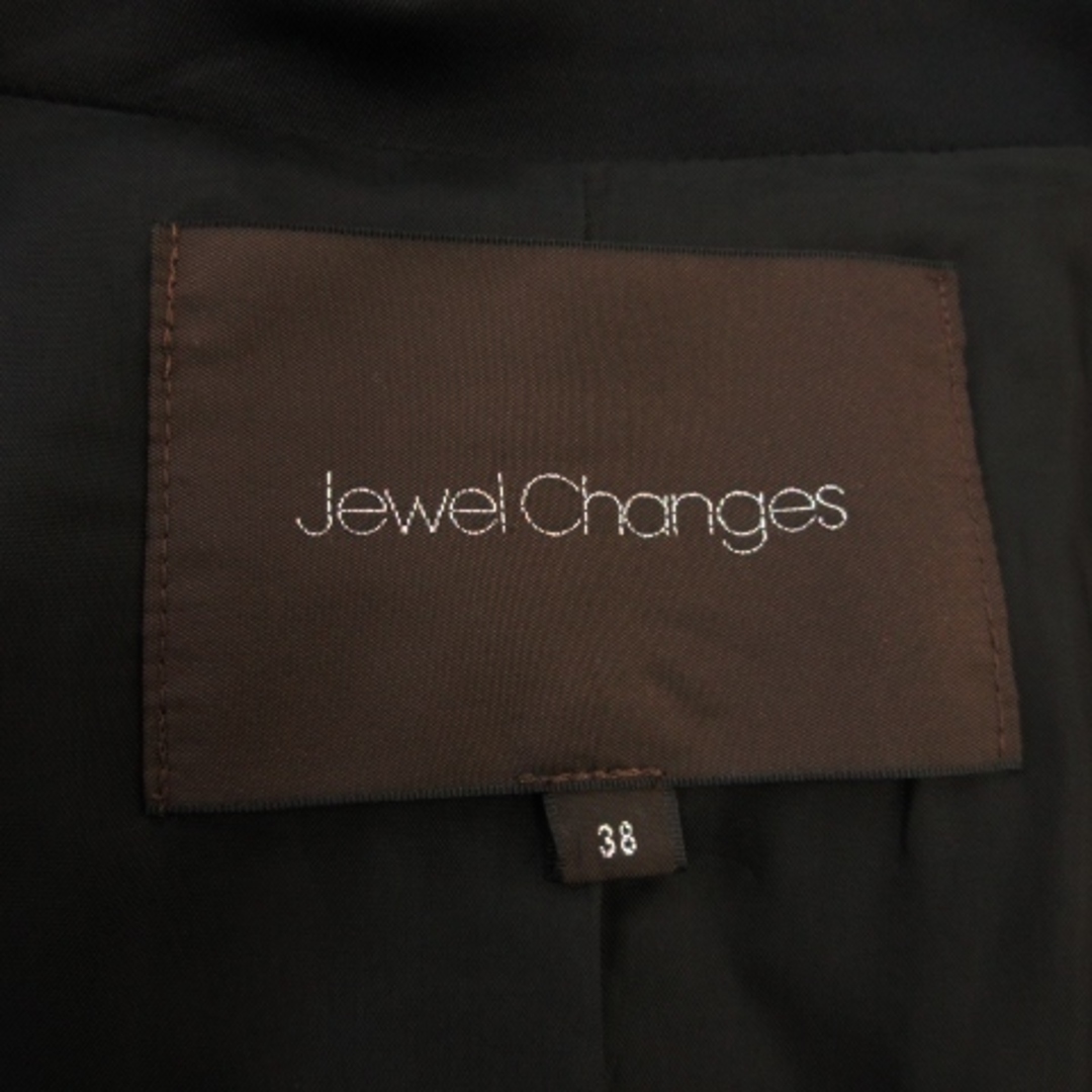 Jewel Changes(ジュエルチェンジズ)のジュエルチェンジズ ジャケット テーラード 総裏地 光沢感 キレイめ 38 黒 レディースのジャケット/アウター(その他)の商品写真