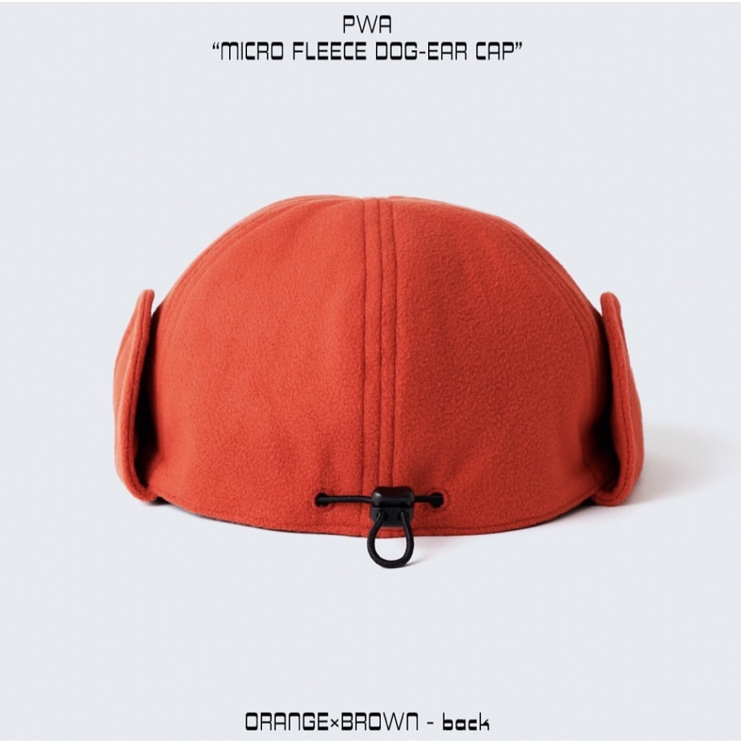 PWA MICRO FLEECE DOG-EAR CAP プア キャップ ORG頭周り約60cm付属品