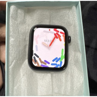 アップルウォッチ(Apple Watch)のapple watch SE 44mm GPS バッテリー92% ブラック系(腕時計(デジタル))