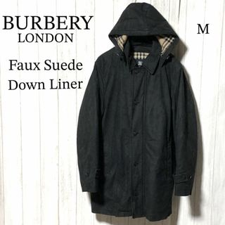 バーバリー(BURBERRY)のバーバリーロンドン フェイクスエードコート/BURBERRY ライナー＆フード付(ステンカラーコート)