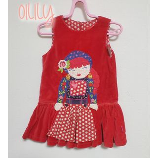 オイリリー(OILILY)の【18M/80】新品　オイリリー　ワンピース　レア　レトロ(ワンピース)