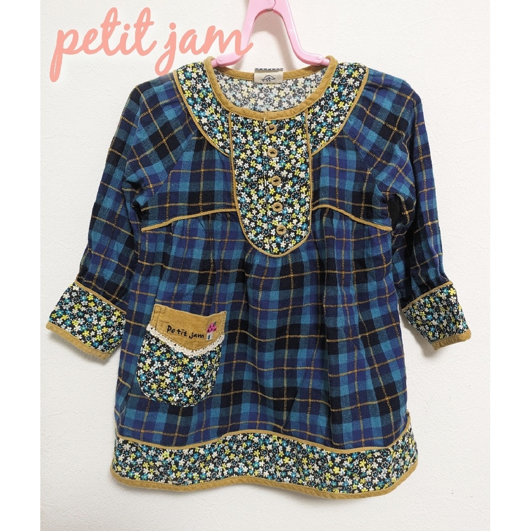 Petit jam(プチジャム)の【80】プチジャム　チュニック　ワンピース キッズ/ベビー/マタニティのベビー服(~85cm)(ワンピース)の商品写真