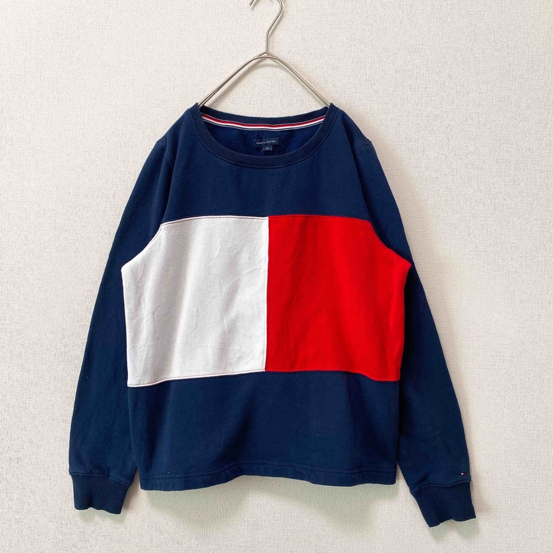 TOMMY HILFIGER(トミーヒルフィガー)のトミーヒルフィガー　スウェット　トレーナー　フラッグロゴ　男女兼用　Mサイズ メンズのトップス(スウェット)の商品写真