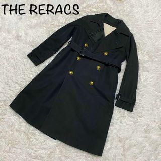 ザリラクス(THE RERACS)の【良品】THE RERASC ザリラクス ロングコート ライナー付き ブラック(トレンチコート)