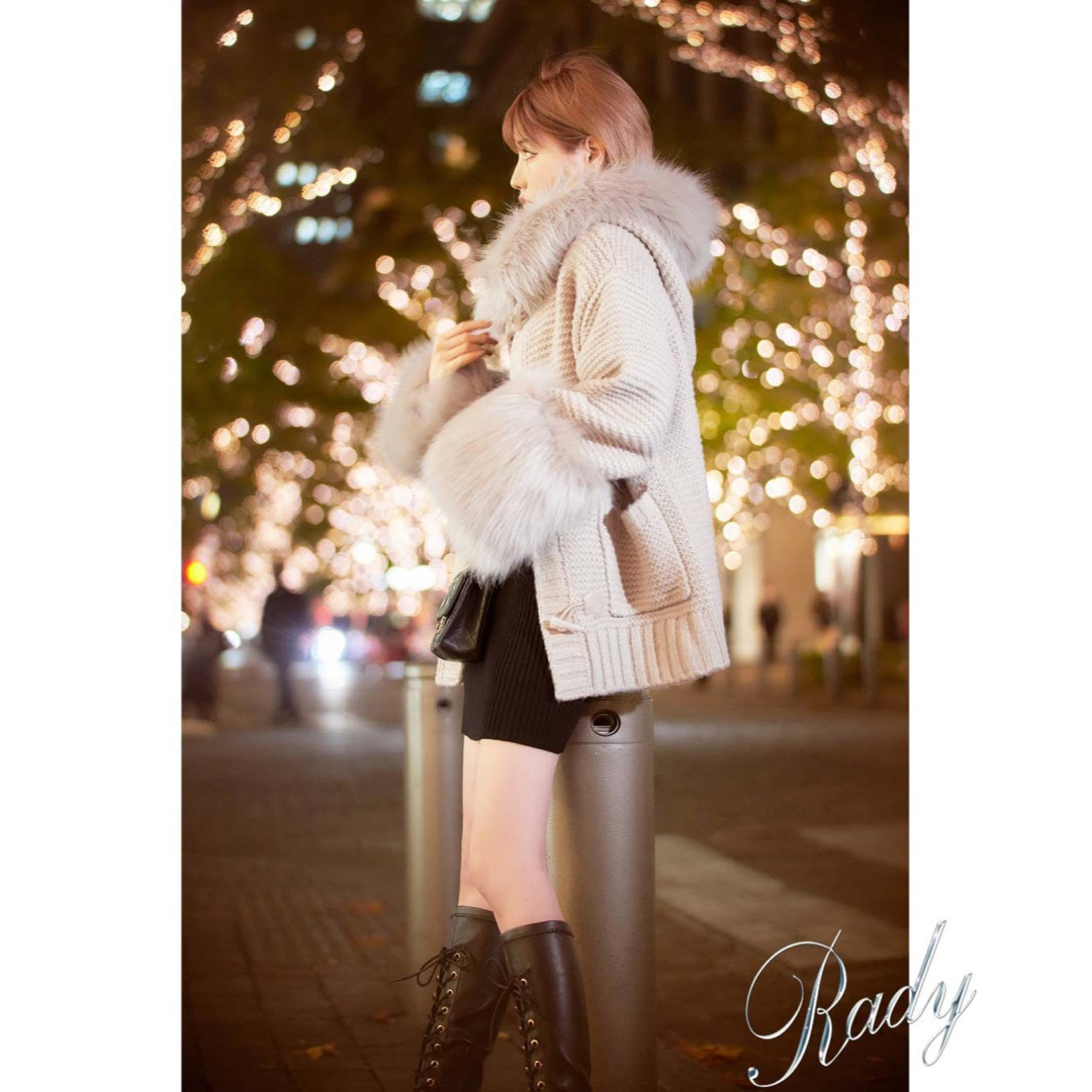 Rady(レディー)のRady ニットダッフルコート レディースのジャケット/アウター(ダッフルコート)の商品写真