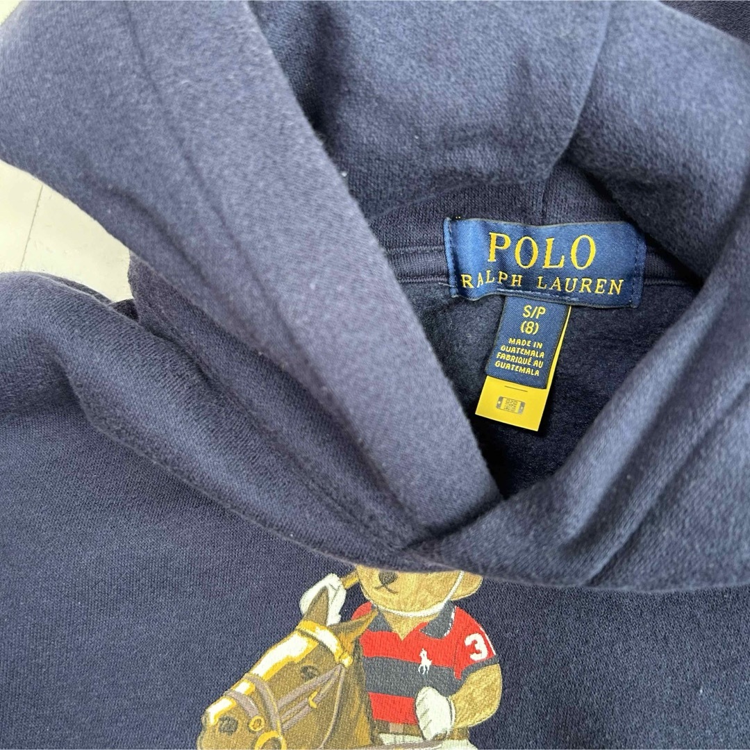 POLO RALPH LAUREN(ポロラルフローレン)のラルフローレン ポロベア ボーイズフリースフーディ S/140 キッズ/ベビー/マタニティのキッズ服男の子用(90cm~)(Tシャツ/カットソー)の商品写真