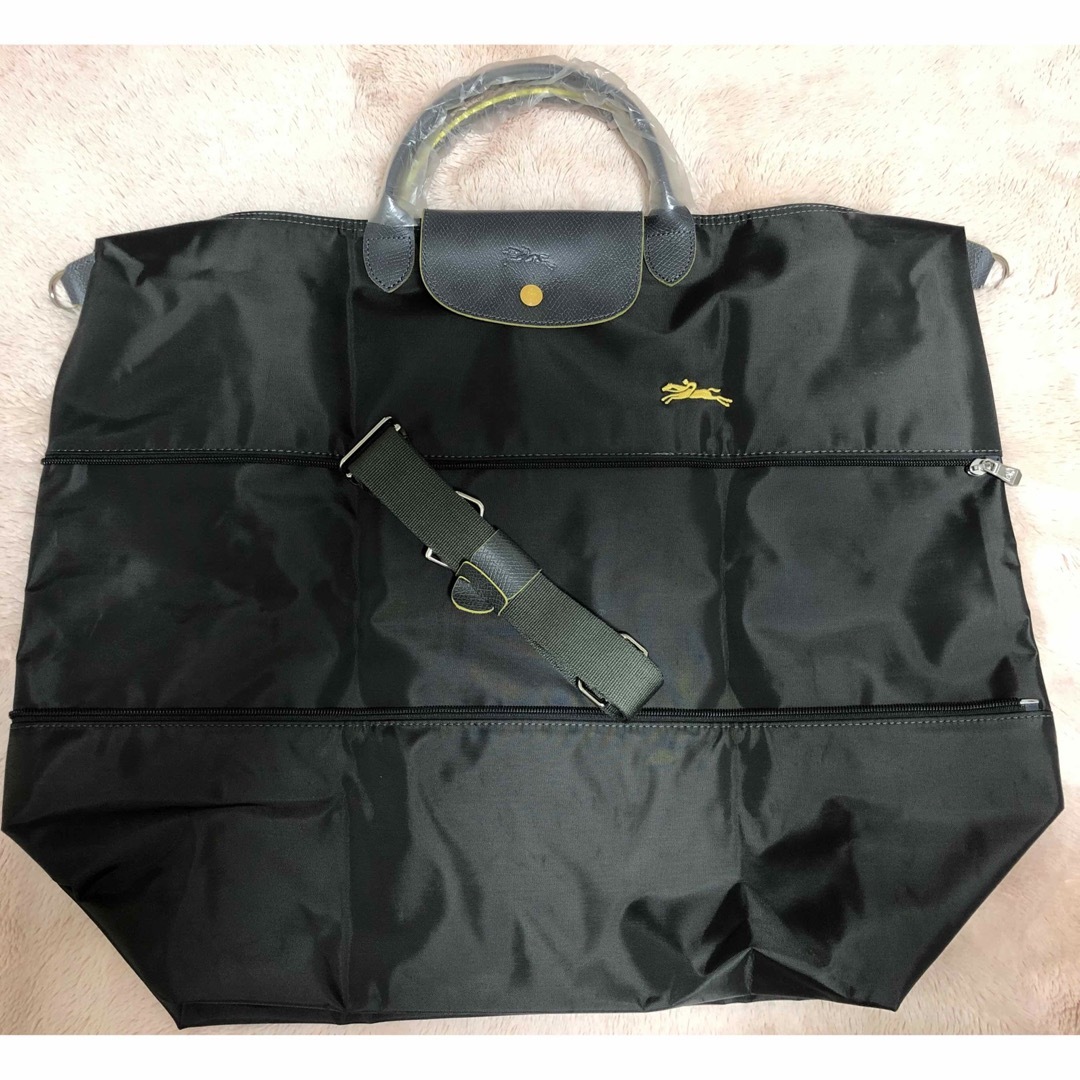 LONGCHAMP(ロンシャン)の【新品】ロンシャン ル・プリアージュボストン男女兼用   ガンメタル レディースのバッグ(ボストンバッグ)の商品写真