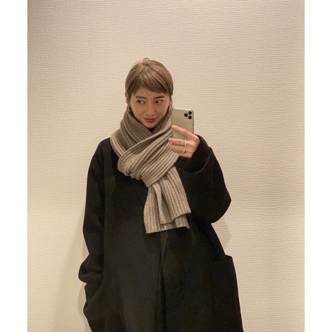 todayful ウールリブストールマフラー todayful ウールリブストールマフラー