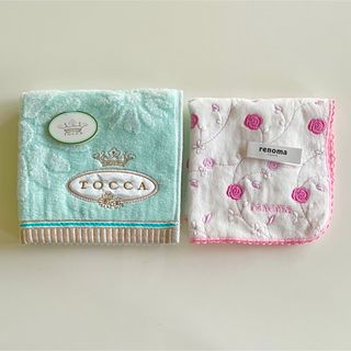 トッカ(TOCCA)のタグ付き！新品未使用品 TOCCA トッカrenoma タオルハンカチ 2枚(ハンカチ)