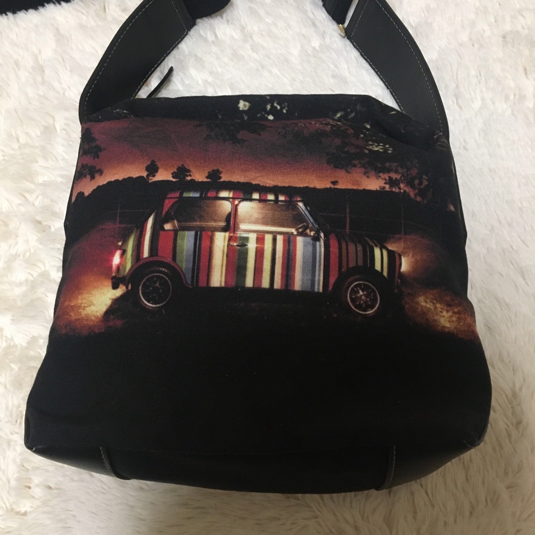 Paul Smith(ポールスミス)のポールスミス　ショルダーバッグ　キャンパスレザー　マルチストライプ　車　 メンズのバッグ(ショルダーバッグ)の商品写真