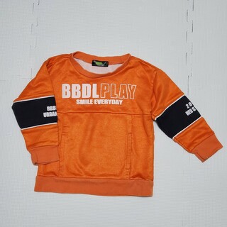 ベビードール(BABYDOLL)のBABYDOLL トレーナー 100 オレンジ色(Tシャツ/カットソー)