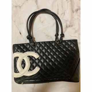 トートバッグ◆極美品◇CHANEL◆シャネル 正規品 カンボンラインラージトートバッグ