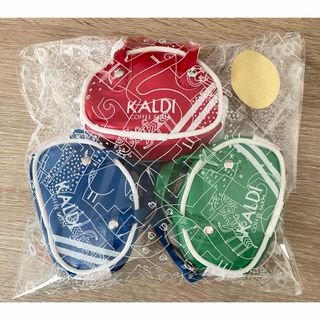 カルディ(KALDI)のカルディ オリジナル レトロスポーツバック 新品タグ付き 3個セット(菓子/デザート)