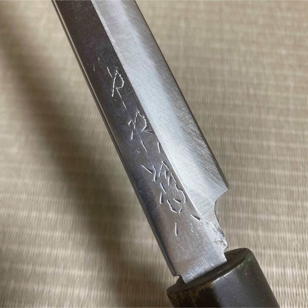 本焼 刃紋 柳刃 包丁 和包丁 白鋼 かね惣 水牛柄 刺身包丁 研ぎ済み 本焼 刃紋 柳刃 包丁 和包丁 白鋼 かね惣 水牛柄 刺身包丁 研ぎ済み