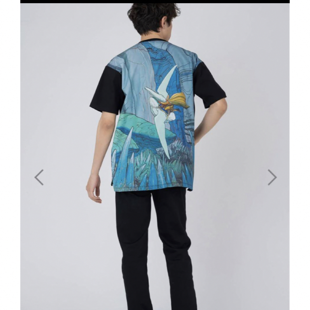 Design Tshirts Store graniph(グラニフ)のArzak(メビウス)｜バックマルチパターンTシャツ　Lサイズ メンズのトップス(Tシャツ/カットソー(半袖/袖なし))の商品写真