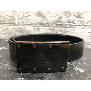 グッチ(Gucci)のグッチ　ウッド　レザー　ベルト　GUCCI(ベルト)