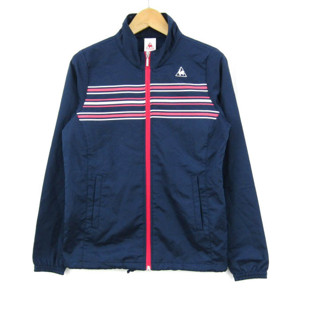 le coq sportif(ルコックスポルティフ)のルコックスポルティフ ナイロンジャケット ウィンドブレーカー スポーツウエア アウター レディース Sサイズ ネイビー le coq sportif レディースのジャケット/アウター(ナイロンジャケット)の商品写真